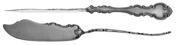 Troy (Silverplate, 1902) Flat Twisted Handle Master Butter Knife