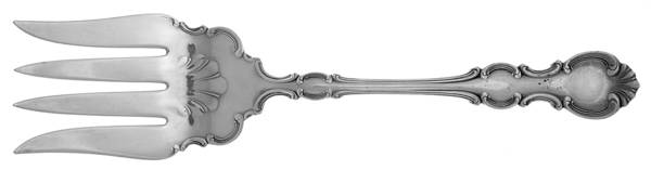 Troy (Silverplate, 1902) Solid Salad Serving Fork