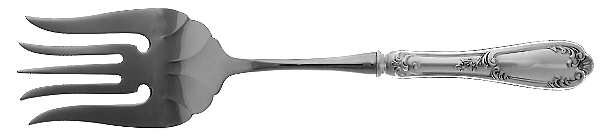 Venezia (Sterling) Large Stainless-Tine Cold Meat Serving Fork