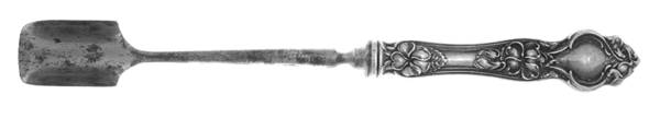 Violet (Sterling, 1904, No Monograms) Cheese Scoop with Silverplate Scoop