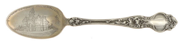 Violet (Sterling, 1904, No Monograms) Souvenir Spoon (Teaspoon)