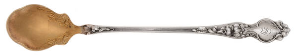 Violet (Sterling, 1904, No Monograms) Large Lettuce Serving Spoon