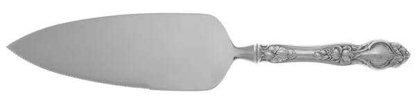 Violet (Sterling, 1904, No Monograms) Pie Server with Serrated Stainless Blade HC