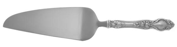 Violet (Sterling, 1904, No Monograms) Pie and Cake Server with Stainless Blade HC