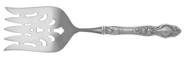 Violet (Sterling, 1904, No Monograms) Fish Serving Fork with Stainless Tines HC