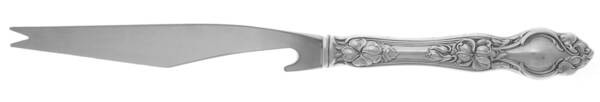 Violet (Sterling, 1904, No Monograms) Bar Knife Serving with Stainless Blade HC