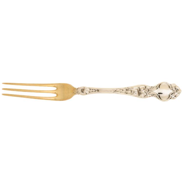 Violet (Sterling, 1904, No Monograms) Strawberry Fork