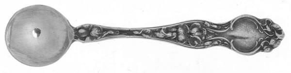 Violet (Sterling, 1904, No Monograms) Individual Salt Spoon