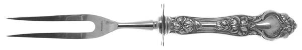 Violet (Sterling, 1904, No Monograms) Small Carving Fork W/Sterling Guard