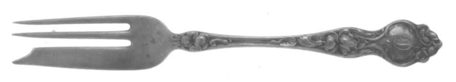 Violet (Sterling, 1904, No Monograms) Old Style Pickle Fork