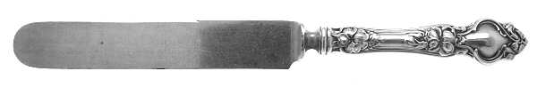 Violet (Sterling, 1904, No Monograms) Old French Hollow Knife with Bolster