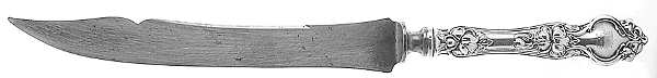 Violet (Sterling, 1904, No Monograms) Large Stainless Blade Roast Carving Knife