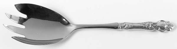Violet (Sterling, 1904, No Monograms) Salad Serving Fork with Stainless Prongs