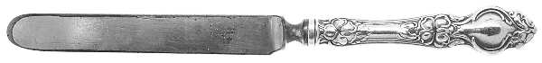 Violet (Sterling, 1904, No Monograms) Youth/Tea Knife with Silverplate Blade