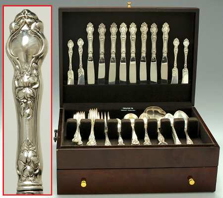 Violet (Sterling, 1904, No Monograms) 60 Piece Set