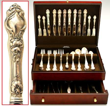 Violet (Sterling, 1904, No Monograms) 55 Piece Set