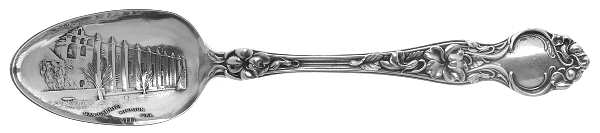 Violet (Sterling, 1904, No Monograms) Souvenir Spoon (Teaspoon)