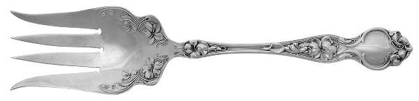 Violet (Sterling, 1904, No Monograms) Solid Salad Serving Fork