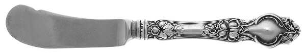 Violet (Sterling, 1904, No Monograms) Butter Spreader Hollow Hdl-Paddle/Stainless Blade