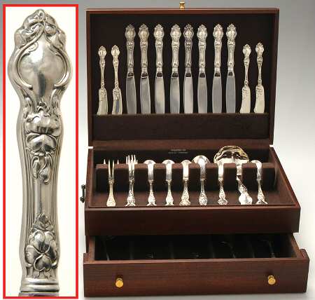 Violet (Sterling, 1904, No Monograms) 55 Piece Set