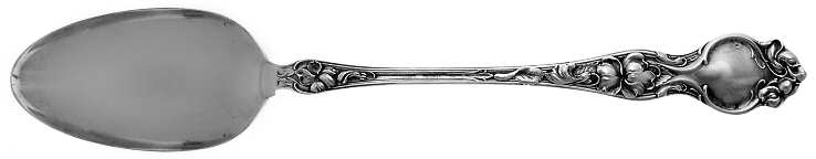 Violet (Sterling, 1904, No Monograms) Solid Gravy Serving Spoon