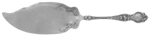 Violet (Sterling, 1904, No Monograms) Large Solid Fish Serving Knife