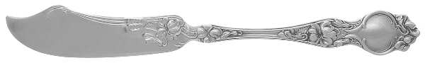 Violet (Sterling, 1904, No Monograms) Flat Handle Master Butter Knife