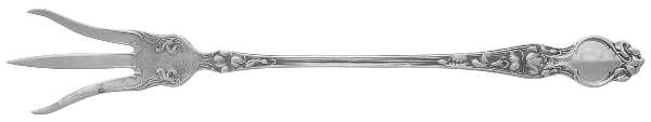 Violet (Sterling, 1904, No Monograms) Large Lettuce Serving Fork