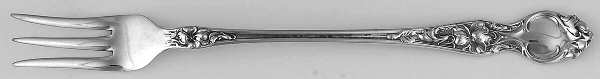 Violet (Sterling, 1904, No Monograms) Oyster/Cocktail Fork