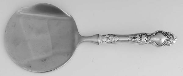 Violet (Sterling, 1904, No Monograms) Cranberry Server with Stainless Bowl
