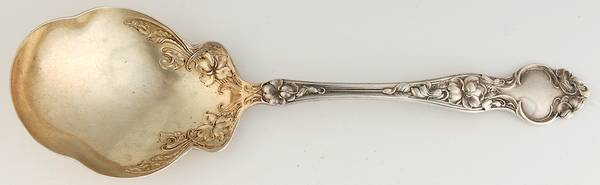 Violet (Sterling, 1904, No Monograms) Preserve Spoon