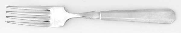 Vogue I (Silverplate, 1898) Indented Solid Handled Fork
