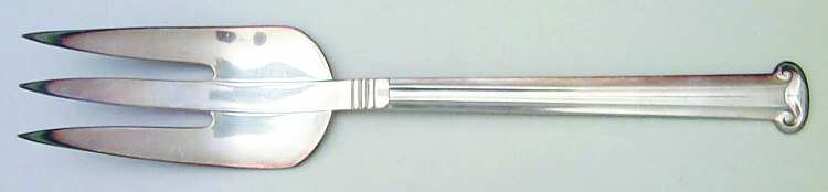 Vogue II (Silverplate, 1935) Large Solid Cold Meat Serving Fork