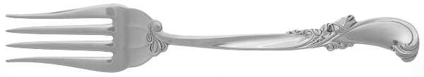 Waltz of Spring (Sterling, 1952) Medium Solid Cold Meat Serving Fork