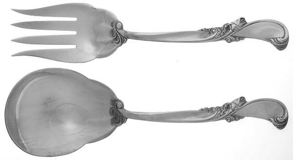 Waltz of Spring (Sterling, 1952) (2 Pc) Solid Salad Set