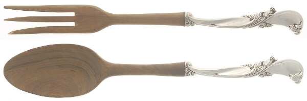 Waltz of Spring (Sterling, 1952) Wooden Bowl 2-Piece Salad Set
