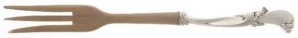 Waltz of Spring (Sterling, 1952) Salad Serving Fork with Wooden Prongs
