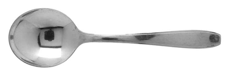 WAS15 (STAINLESS) Round Bowl Soup Spoon (Cream Soup)