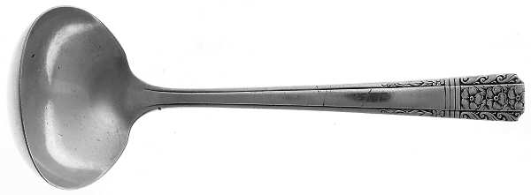WAS2 (SILVERPLATE) Solid Gravy Ladle