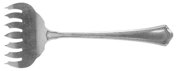 Washington (Sterling, 1911) Large Solid Tined Sardine Serving Fork
