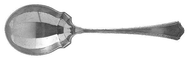 Washington-Hammered (Sterling) Solid Salad Serving Spoon