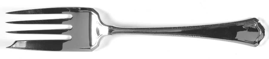 Washington-Hammered (Sterling) Medium Solid Cold Meat Serving Fork