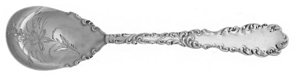 Waverly (Sterling, 1890) Bright Cut Bowl Sugar Spoon