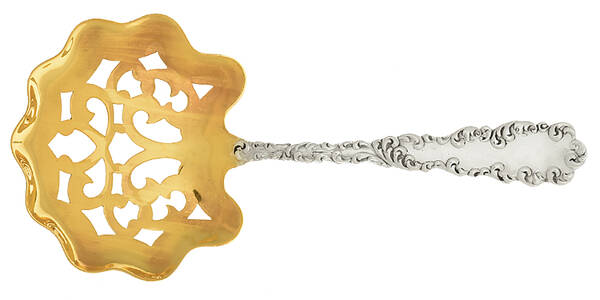 Waverly (Sterling, 1890) Solid Bon Bon Spoon with Pierced Bowl by Wallace Silver