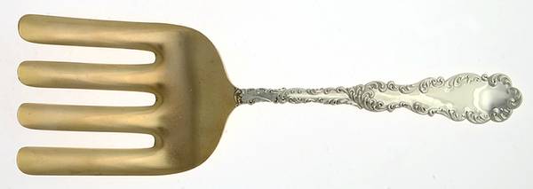 Waverly (Sterling, 1890) Large Solid Asparagus Serving Fork