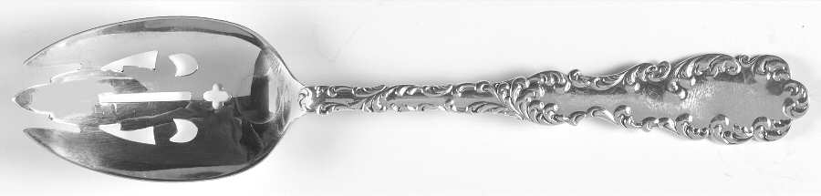 Waverly (Sterling, 1890) Pierced Tablespoon (Serving Spoon)