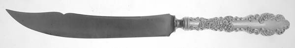 Waverly (Sterling, 1890) Large Stainless Blade Roast Carving Knife