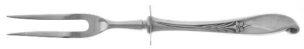 Wishing Star (Sterling, 1954) Small Carving Fork W/Sterling Guard