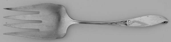 Wishing Star (Sterling, 1954) Solid Salad Serving Fork