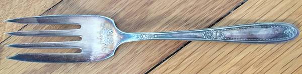 Lois (Silverplate, 1921) Small Solid Cold Meat Serving Fork